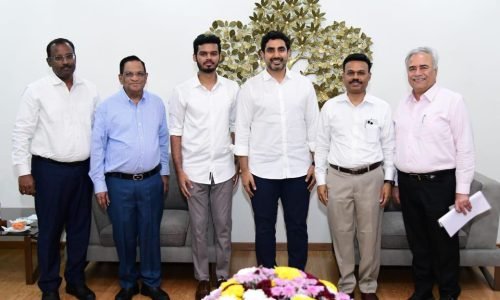 Dr Manoj Arora with State Cabinet ministers of Andhra Pradesh